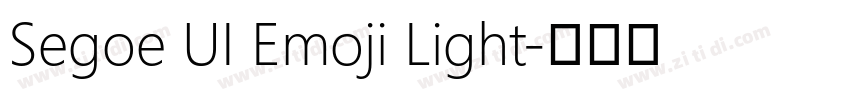 Segoe UI Emoji Light字体转换